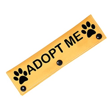 PWHAOO Adopt Me Leash Sleeve Pet Tag Adopt Me Dog Leash Wrap Dog Gift Pet Owner Merch Dog Rescue Gift Adopt Me Sleeve