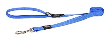 Rogz Reflective Dog Leash for Large Dogs 34 wide 6 long Blue