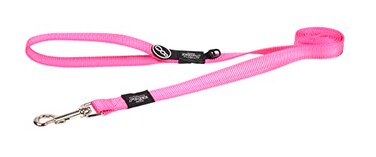 Rogz Reflective Dog Leash for Large Dogs 34 wide 6 long Pink