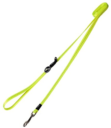 Rogz Reflective Dog Leash for Small Dogs 38 wide 6 long Yellow