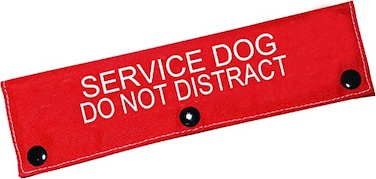 BLUPARK Service Dog Leash Sleeve Do Not Distract Wrap Alert ID Patch Tag Pet Gift