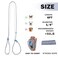 viunimo Slip Lead 6 FT Dog Training Leash 6 Color Slip Leads for Medium Dogs No Pull Grey Leash