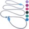viunimo Slip Lead 6 FT Dog Training Leash 6 Color Slip Leads for Medium Dogs No Pull Grey Leash