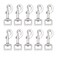 Wontee Swivel Snap Hooks Heavy Duty Dog Leash Hook Trigger Clip Clasp for Linking Pet Leash Collar Key Chain Dog Playpen 312 8cm 079 10 Pack
