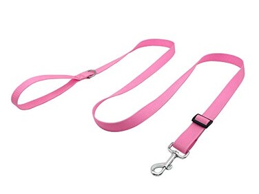 TAIAN Adjustable Nylon Dog Leash 6 Foot Long Dog Leashes for Medium Large Dogs Pink