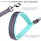 VIVAGLORY Dog Leash Dailyx Pet Leash with Soft Padded Handle for Training Walking Heavy Duty Double Layer Nylon for Pet Puppy Collar 4ft x 12in Grey