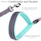 VIVAGLORY Dog Leash Dailyx Pet Leash with Soft Padded Handle for Training Walking Heavy Duty Double Layer Nylon for Pet Puppy Collar 4ft x 12in Grey