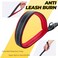 VIVAGLORY Dog Leash Twingrip Double Handle Dog Leash with Traffic Handle Control 2 Loop for Walking Training Reflective Heavy Duty for Puppy Pet Collar 5ft x 12in Black