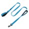 Waggin Tails Wagtime Club Double Handle Dog Leash 6ft Long Heavy Duty Dog Leash with Paded Traffic Handles for Extral Control and Training Dual Handles Leads Large Medium Small Dogs Bright Blue