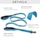 Waggin Tails Wagtime Club Double Handle Dog Leash 6ft Long Heavy Duty Dog Leash with Paded Traffic Handles for Extral Control and Training Dual Handles Leads Large Medium Small Dogs Reflective Bright