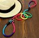 yueton Rainbow Pet Dog Nylon Leash Adjustable Loop Slip Lead Rope