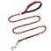 S-ETOVUS Chain Dog Leash Chew Proof Metal Leash for Medium Large Dogs Chain Link Dog Anti Chew 52FT 4FT Strong Anti Bite Comfortable Soft Padded Handle red 5FT3080lb