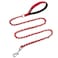 S-ETOVUS Chain Dog Leash Chew Proof Metal Leash for Medium Large Dogs Chain Link Dog Anti Chew 52FT 4FT Strong Anti Bite Comfortable Soft Padded Handle red 5FT3080lb