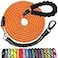 jenico Long Dog Leash 100 FT Heavy Duty Rope Leashes for Dogs Training with Swivel Lockable Hook Reflective Threads Bungee and Padded Handle Dog Lead for Large Small Medium Dogs Outside Walking Hiking