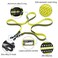 La La Creation Core Multifuctional Reflective Dog Leash with Snap Hook Adjustable Hands Free Walking Training Running Leash Blue L