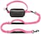 iYoShop Hands Free Dog Leash with Zipper Pouch Dual Padded Handles and Durable Bungee for Walking Jogging and Running Your Dog Medium 825 lbs Pink