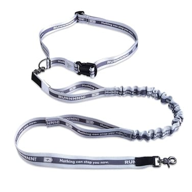 JC HOUSE Hands Free Dog Leash with Waist Belt Lifetime Replacement Dual Handle Bungee Leash for Running Jogging Hiking and Walking for Medium and Large Dogs 5318