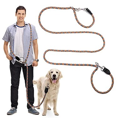 pawstrip Pawstrip HandsFree Dog Leash Multifunctional Reflective Waist and Crossbody Training Leash for Walking and Running Adjustable Nylon Double Leashes for Small Medium Large Dogs