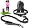SparklyPets Hands Free Dog Leash with Reflective Stitches Waist Leash for Dog Walking Hiking Training Jogging Canicross Running for Medium Large Breeds