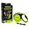 JOYPAWS 360 TangleFree Heavy Duty Retractable Dog Leash with AntiSlip Handle 16 ft Reflective Strong Nylon Tape for Large Dog or Cat up to 110 lbs OneHanded Brake Pause Lock Green Large