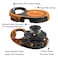 JOYPAWS 360 TangleFree Heavy Duty Retractable Dog Leash with AntiSlip Handle 16 ft Reflective Strong Nylon Tape for Large Dog or Cat up to 110 lbs OneHanded Brake Pause Lock Orange Large