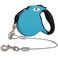 CROWN PAWS 16ft Retractable Dog Leash for Large Breed Dogs up to 110 lbs with a Detachable Chew Proof Extender Wire Ropes Blue L
