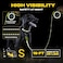 Fida Retractable Dog Leash Reflective 16ft Heavy Duty Pet Walking Leash for SmallMedium Dog up to 26 lbs Tangle Free OneHand Brake Small Neon Yellow
