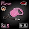 FLEXI Classic Tape Retractable Dog Leash for Small Dogs Up to 33 lbs 16 ft Pink TangleFree Pet Walking Leash with OneHanded Brake Pause Lock German Quality Product