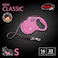 FLEXI Classic Tape Retractable Dog Leash for Small Dogs Up to 33 lbs 16 ft Pink TangleFree Pet Walking Leash with OneHanded Brake Pause Lock German Quality Product