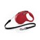 FLEXI New Classic Cord Retractable Dog Leash for Small Dogs up to 26 lbs 26 ft Red TangleFree Pet Walking Leash with OneHanded Brake Pause Lock German Quality Product