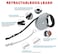 Idepet Heavy Duty Retractable Dog Leash for Small and Medium Dogs AntiChewing Steel Chain 360 Degree TangleFreeBreak and Lock System16ft Leash for Dog Walking Flat Rope