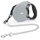Idepet Heavy Duty Retractable Dog Leash for Small and Medium Dogs AntiChewing Steel Chain 360 Degree TangleFreeBreak and Lock System16ft Leash for Dog Walking Flat Rope