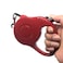 Niubow Retractable Dog Leash with Nylon Ribbon Lead for Small Medium Breeds Durable No Tangle 10feet Long Supports up to 25Pound Small Red