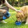 PETIMP STORE PETIMP Retractable Dog Leash Lightweight 16FT Leash Claw Print with Folding BowlDispenserRubbish Bags for Small Medium DogsBlue