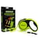 JOYPAWS Retractable Dog Leash 16 ft Pet Walking Leash for Medium Dogs up to 66 lbs One Button Break Lock Heavy Duty Strong Nylon Tape TangleFree Green Medium