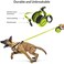 JOYPAWS Retractable Dog Leash 16 ft Pet Walking Leash for Medium Dogs up to 66 lbs One Button Break Lock Heavy Duty Strong Nylon Tape TangleFree Green Medium