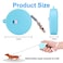 CUGBCUG Retractable Dog Leash for Small Dogs Cats up to 11lbs with 65ft AntiPull Strong Nylon Tape Hands Free Mini and Portable Walking Leash with Wrist Strap OneHand Brake Blue Round