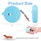 CUGBCUG Retractable Dog Leash for Small Dogs Cats up to 11lbs with 65ft AntiPull Strong Nylon Tape Hands Free Mini and Portable Walking Leash with Wrist Strap OneHand Brake Blue Round