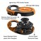 JOYPAWS Retractable Dog Leash Upgraded Durable 16ft Heavy Duty Pet Walking Leash with AntiSlip Handle for Small Dog or Cat Strong Reflective Nylon Tape OneHanded Brake Pause Lock OrangeSmall