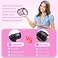 Slognny Retractable Dog LeashStrong Nylon TapeOneHanded One Button Lock for Small Medium Dogs and Cats16ft Pet Walking Leash with 360TangleFree DesignAntiSlip HandleGift Package Pink