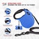 Tuff Pupper Heavy Duty Retractable Dog Leash 16 ft Dog Leash with Reflective Stitching for Nighttime Safety One Button Lock and Release Comfortable Hand Grip for Dogs Up to 120 lbs