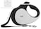 TUG XL 360 TangleFree Retractable Dog Leash with AntiSlip Handle 26 ft Strong Nylon Tape OneHanded Brake Pause Lock Extra Large White