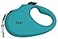 TUG Monochrome 360 TangleFree Retractable Dog Leash 16 ft Strong Nylon Tape Small Aqua