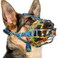 BARKLESS Dog Muzzle Silicone Basket Muzzle for Small Medium Large Dogs Soft Cage Mouth Cover Prevent Biting Chewing Allow Drinking Panting Suitable for German Shepherd