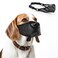 Aiieim Breathable Air Mesh Basket Muzzle for Small to Large Dogs Allows Panting and Drinking Soft Adjustable Strap Black XL