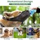 Aiieim Breathable Air Mesh Basket Muzzle for Small to Large Dogs Allows Panting and Drinking Soft Adjustable Strap Black XL