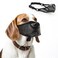 Aiieim Breathable Air Mesh Basket Muzzle for Small to Large Dogs Allows Panting and Drinking Soft Adjustable Strap Black XL