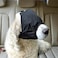 DELIFUR Dog Muzzle Pet Eye Cover Dog Blindfold Thunder Cap for Dogs Eye Mask Nylon Shading for Grooming Anti Car Sickness Adjustable Regular S