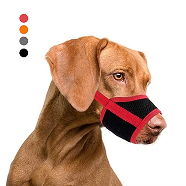 Demigreat Dog Muzzle Soft Mesh Breathable Muzzle Stop Dog Biting Barking and Chewing Adjustable Dog MuzzleCan be Used in Conjunction with Training for Small Medium Large Dogs