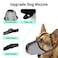 JOYPAWS Dog Muzzle for Extra Small Dogs Soft Air Mesh Muzzles Anti Prevent Biting Chewing Barking Reflective Ajustable Full Coverage Dog Mouth Guard Cover for Grooming Scavenging Black XS